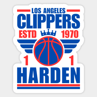 Los Angeles Clippers Harden 1 Basketball Retro Sticker